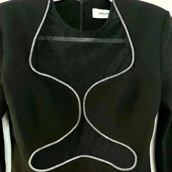 The Misha Hestia Mini Dress in Black Size Medium - Picture 7 of 16